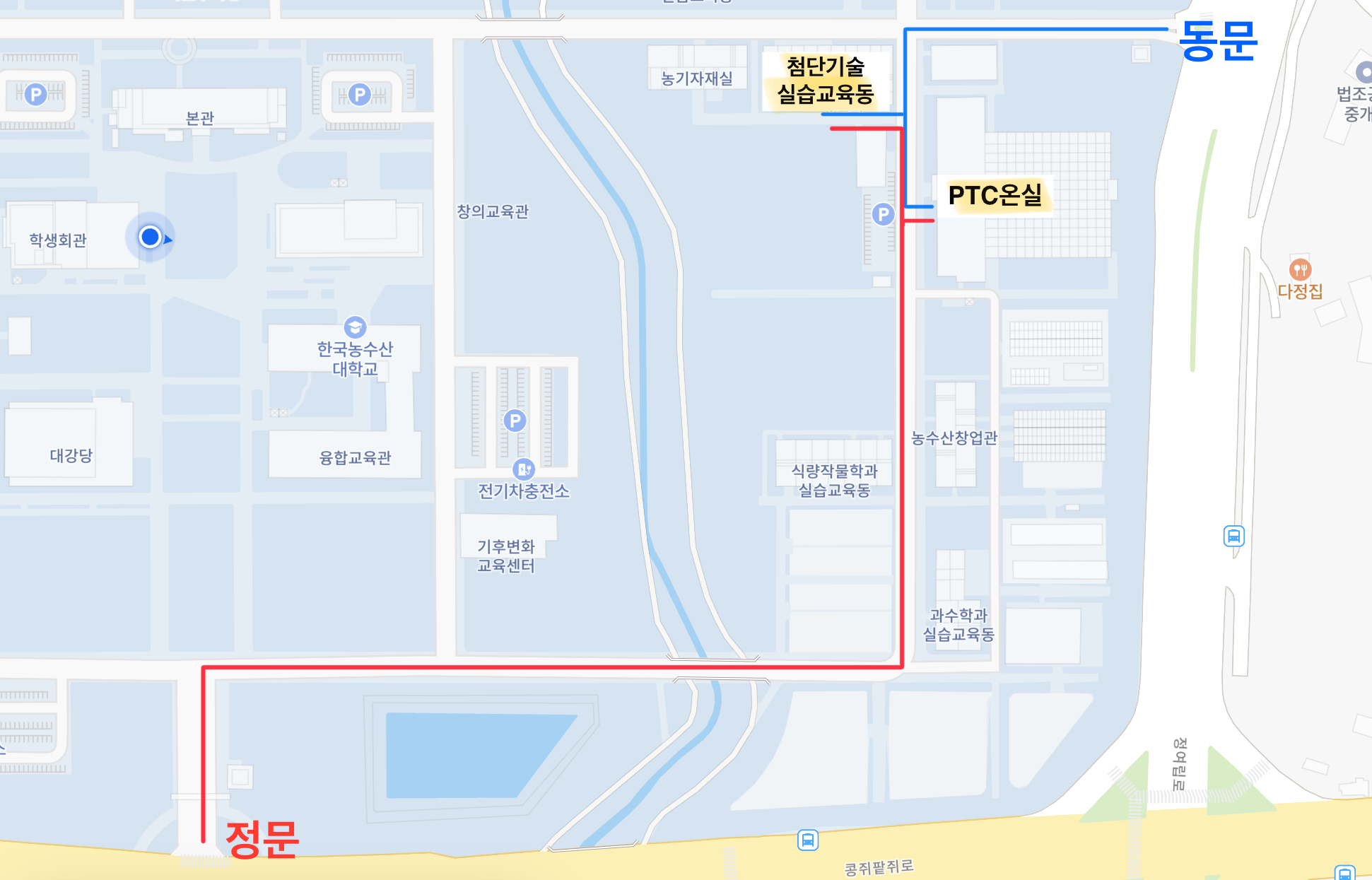 면접대기실 안내지도