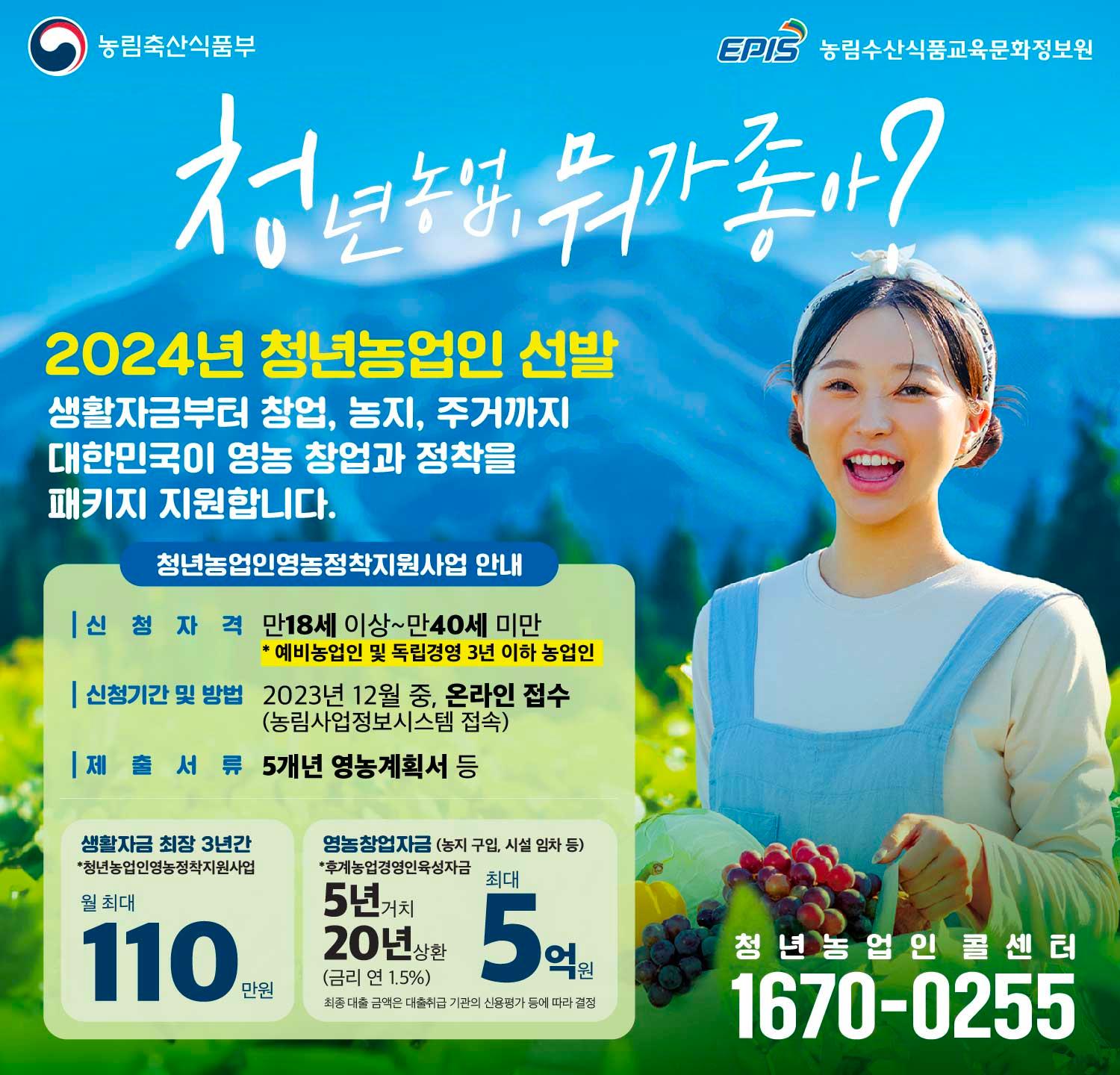 청년창업형 후계농업경영인 선발 이미지